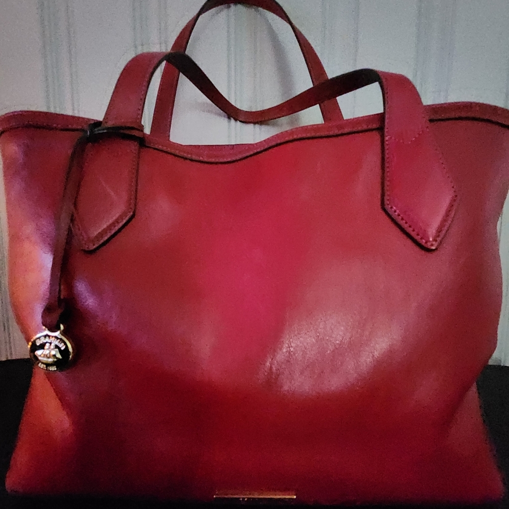 *Brahmin Spacious Raspberry Leather Bag - Picture 5 of 14